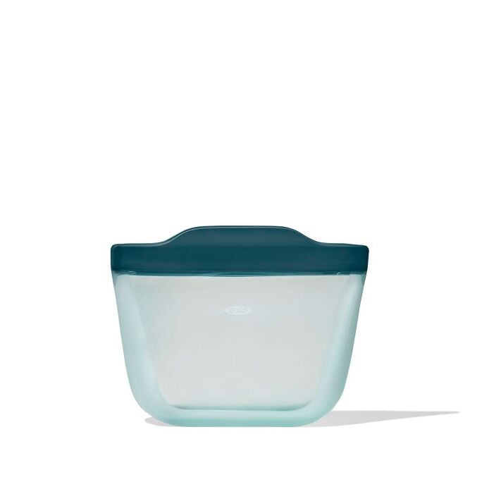 Silicone Reusable Bag - Stand-Up Snack (12 oz) – Lagoon - Image 4