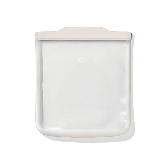 Silicone Reusable Bag - Half Gallon Bag (64 oz) - Oat - Image 2